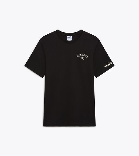 Camiseta de algodón - Run Valley - Para todos los géneros SS T-SHIRT RUN CREW NEGRO - Diadora